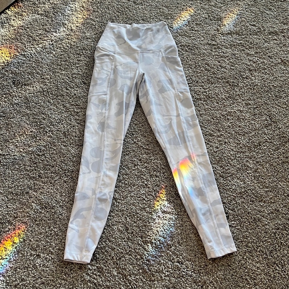 White Camo Leggings